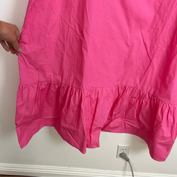 NWT Never Fully Dressed Rosie Off the Shoulder Ruffle Midi Dress Pink - Picture 6 of 9